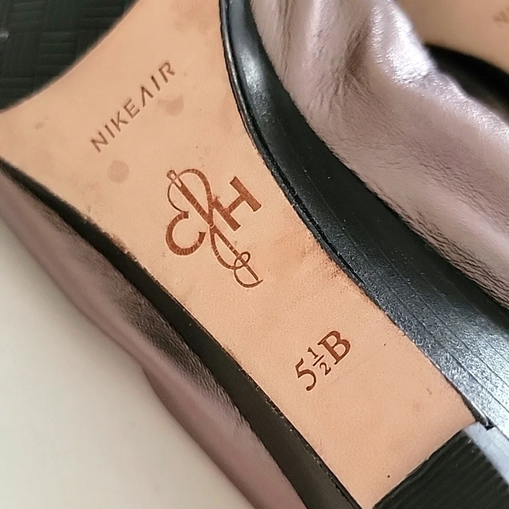 COLE‎ HAAN Natalie Peep-Toe Wedges Nike Air 5.5N